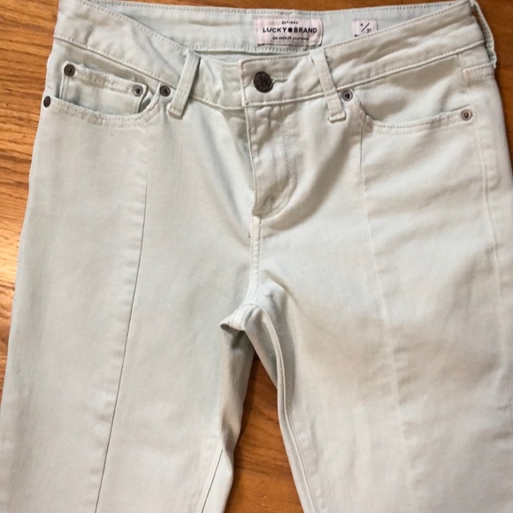 Lucky Brand Jeans Lolita Skinny Stretch Pastel Green sz 4 Premium Denim PERFECT - Picture 2 of 5